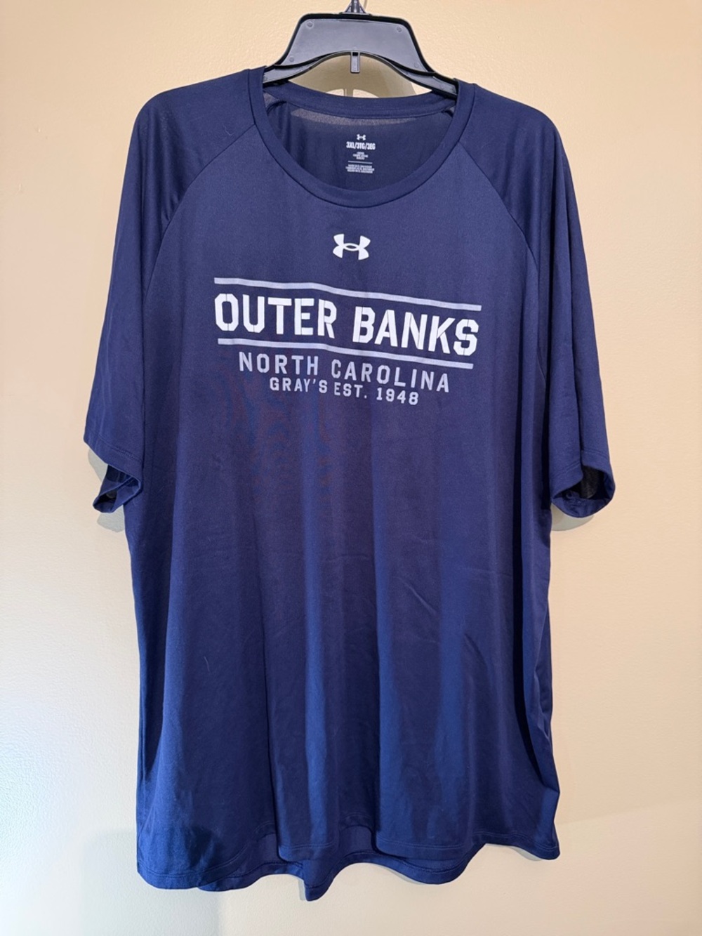Under Armour Navy 'Outer Banks North Carolina' Performance Tee